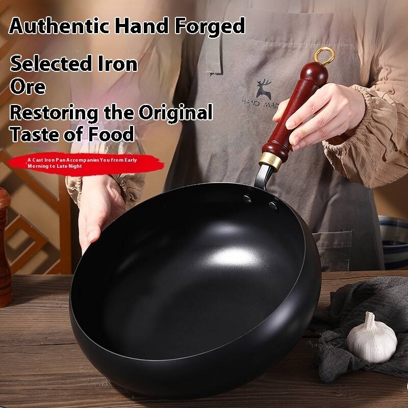 Big Belly Iron Pot Deep Nitrogen Uncoated Thickened Non-stick Cooking Stew - Image 3
