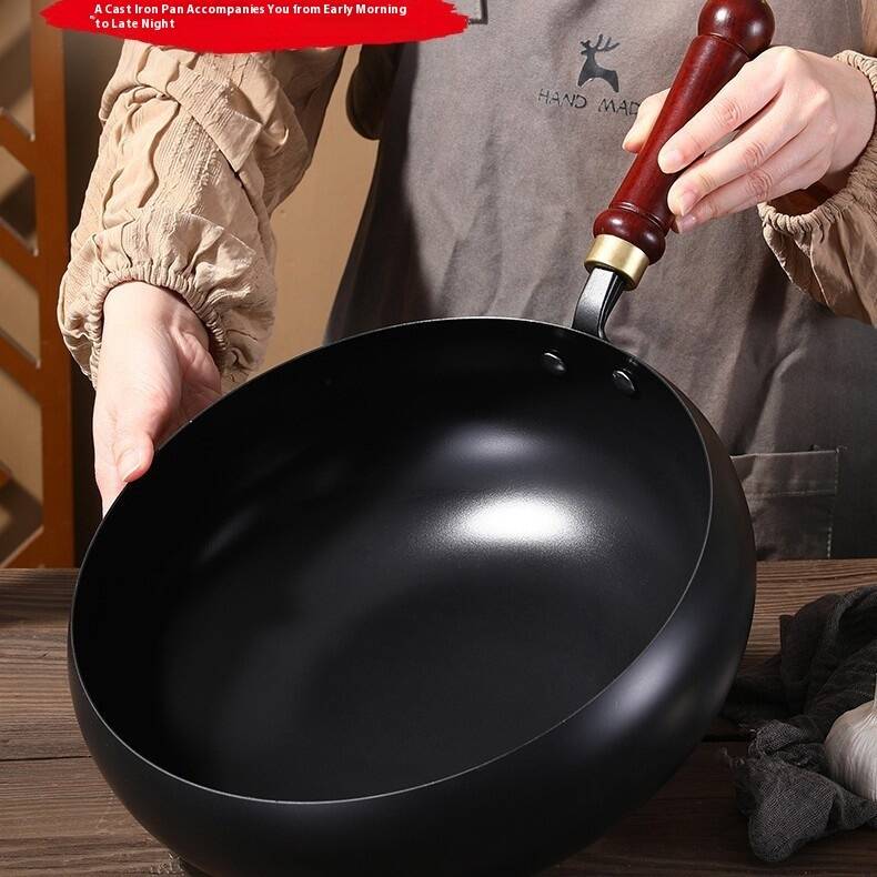 Big Belly Iron Pot Deep Nitrogen Uncoated Thickened Non-stick Cooking Stew - Image 6